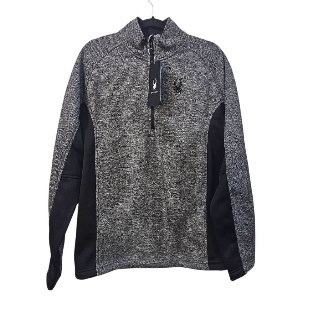 NWT Spyder Men's Long Sleeve Outbound Mid Weight 1/4 Zip Pullover Size L